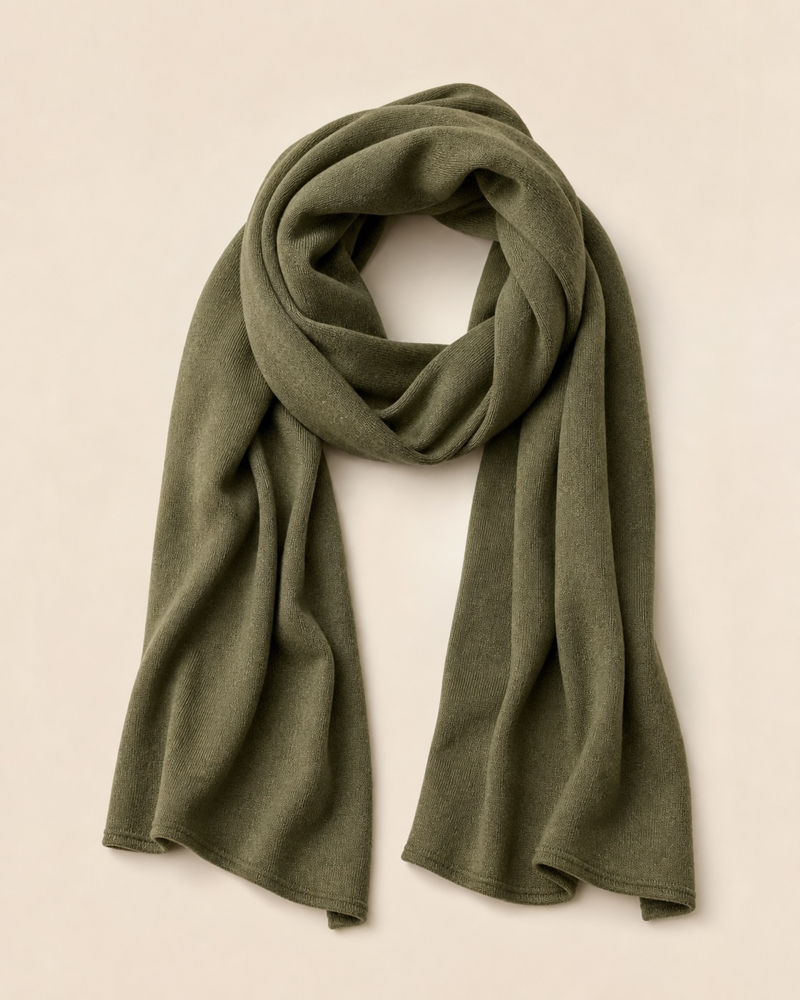 Olive merino scarf from a MyStylr user's wardrobe